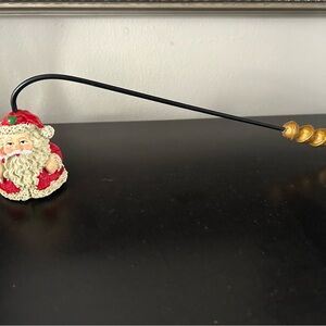 Santa Claus Candle Snuffer with Gold Accents